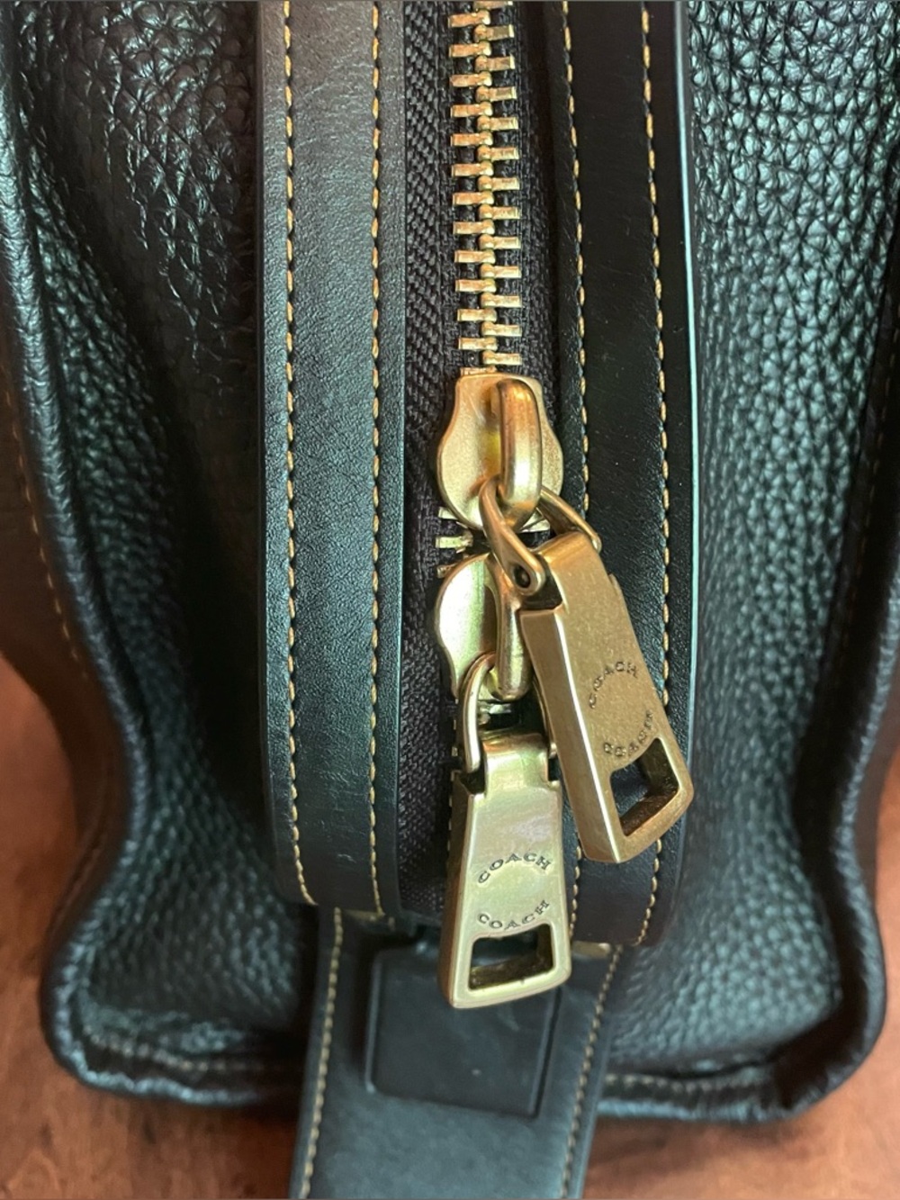 Coach Rogue 30 Glove Tanned Leather - Black - Brass - Shoulder / Crossbody Bag - Picture 10 of 16